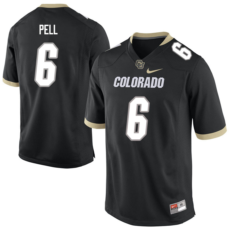 Men #6 Alec Pell Colorado Buffaloes College Football Jerseys Sale-Black - Click Image to Close